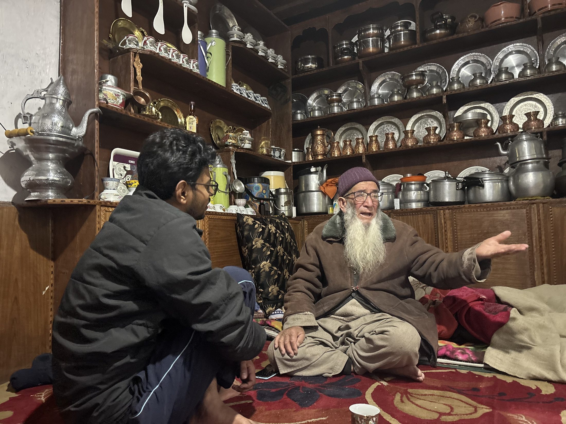 Oral history session, Turtuk — household metalware and memory