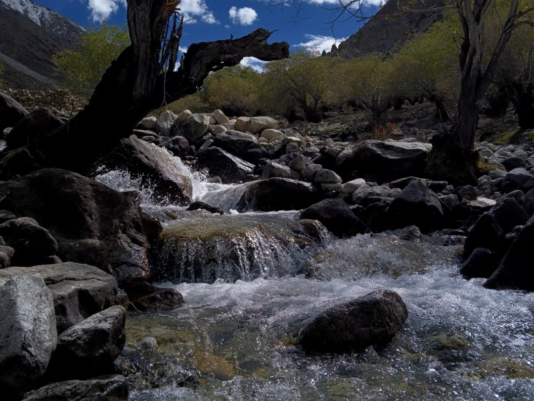 Snowmelt in Ramdan Valley, above Turtuk